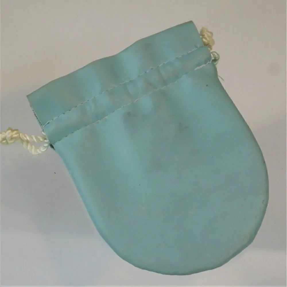 Ross Simons Drawstring Jewelry  Pouch Blue Vinyl